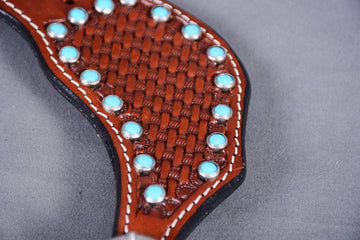 Bar H Equine Leather Spurs Straps for Adults - Western Womens Spur Straps for Horse Riding, Barrel Racing, Show, and Rodeo